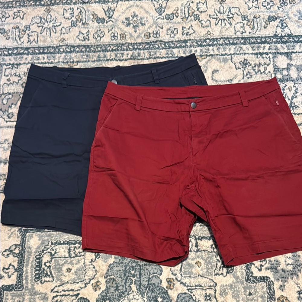Bundle - Men's Lululemon Red and Black Shorts, size 38